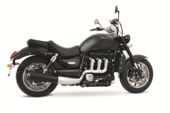 Triumph Rocket III Roadster - Remus slip on with aluminium black end caps - LRL Motors