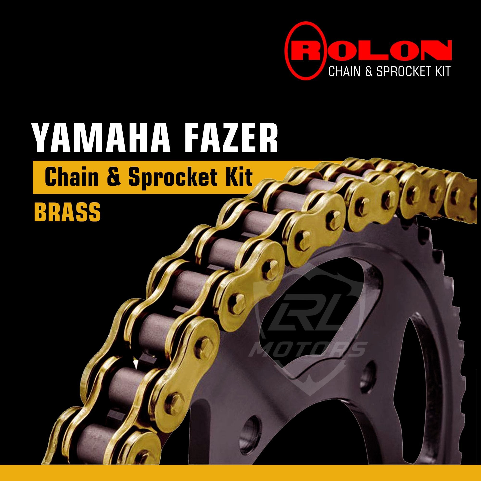 Yamaha Fazer Rolon Brass chain & Sprocket Kit - LRL Motors