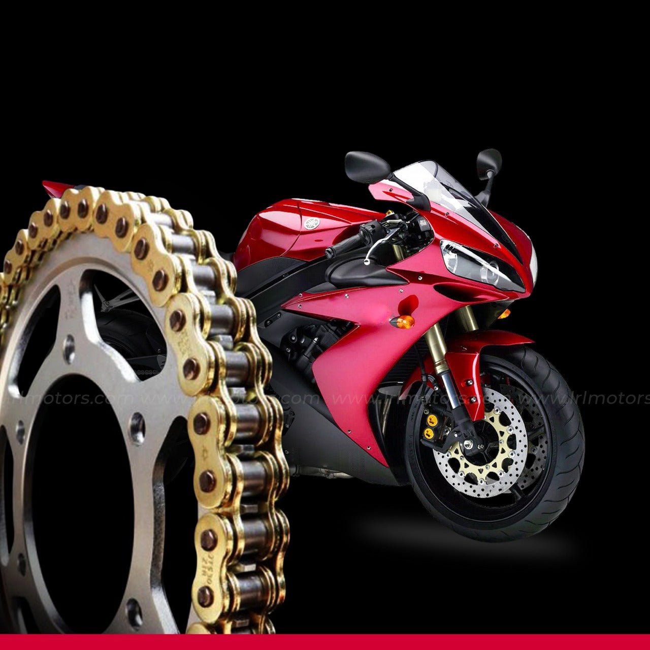 Yamaha R1 JT Brass Chain Sprocket Kit - LRL Motors