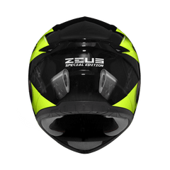 ZEUS ZS-811 BLACK AL39 FLUROESCENT YELLOW HELMET - LRL Motors