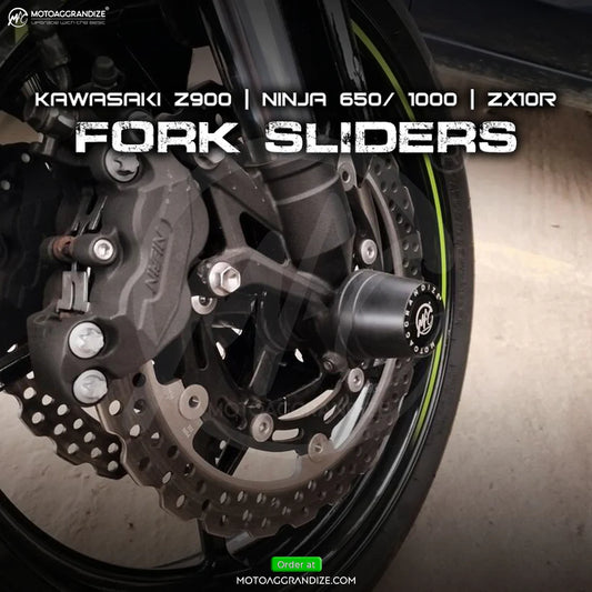 Kawasaki Z900 | Z650 | Ninja 650 | Ninja 1000 | ZX10R - Motoaggrandize Fork Sliders