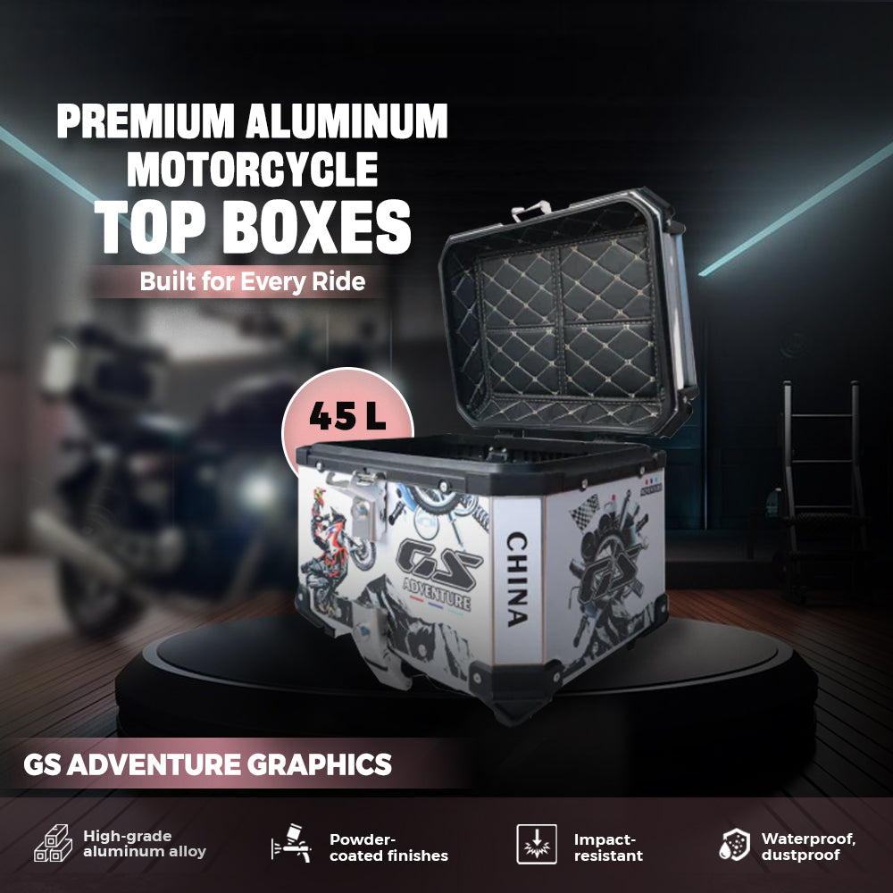 Premium Aluminum Motorcycle Top Boxes – Built for Every Ride