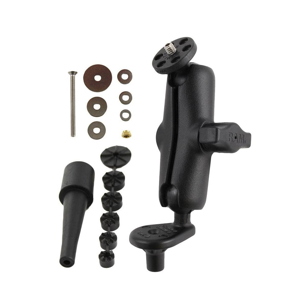 RAM® Motorcycle Fork Stem Mount with 1/4"-20 Action Camera Adapter