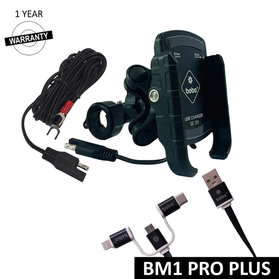 Bobo  BM1 PRO PLUS Bike Phone Holder (BM1 PRO + PRO PLUS Vibration Damper) Motorcycle Mobile Mount