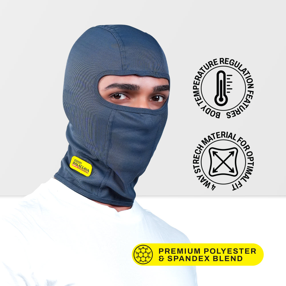 66Bhp Balaclava Air Flex – Ultra-Flex Cooling Ride Mask | Premium Spandex Comfort & Smooth Breathable Fit