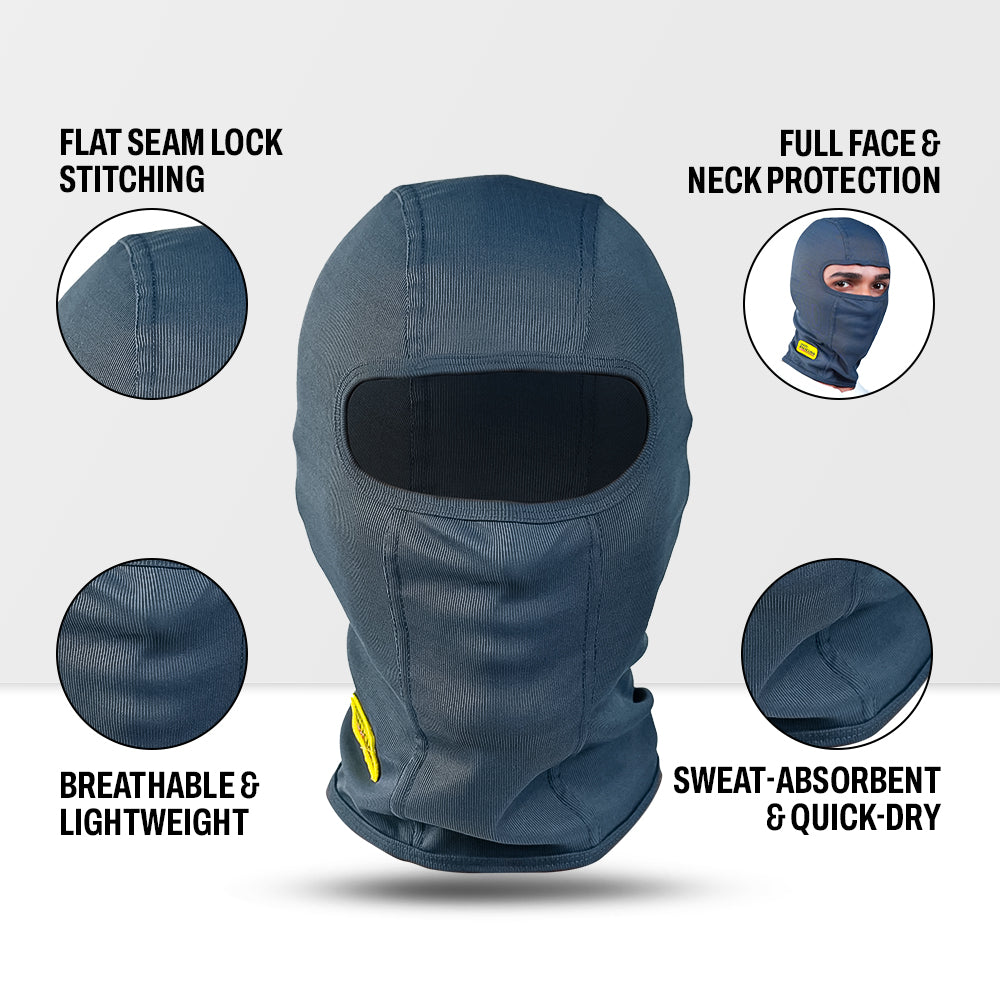66Bhp Balaclava Air Flex – Ultra-Flex Cooling Ride Mask | Premium Spandex Comfort & Smooth Breathable Fit