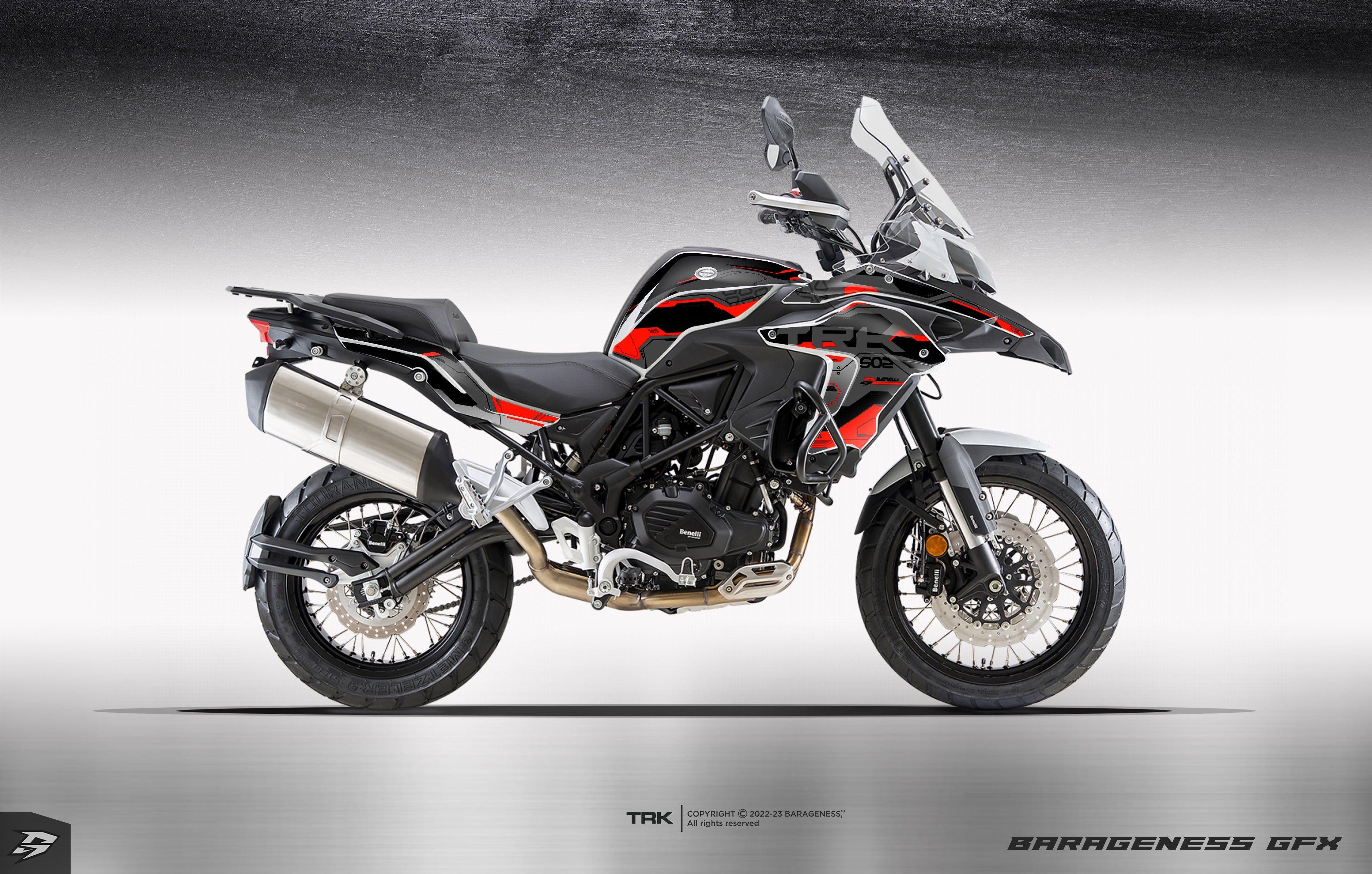 Barageness - Benelli TRK 502 Automotive Graphics