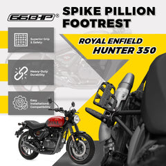 Hunter 350 Spike Pillion Footrest by 66Bhp ( Pair )