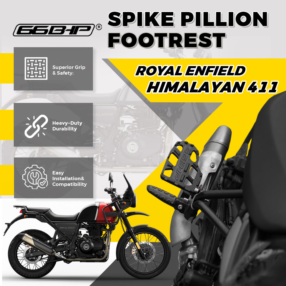 Himalayan 411 Spike Pillion Foot Rest By 66Bhp ( Pair )