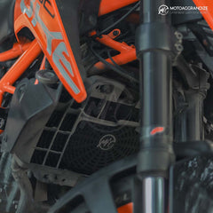 KTM Duke | RC 125/ 200/ 250/ 390 MOTOAGGRANDIZE Radiator Guard | Cover | Protector Version 2