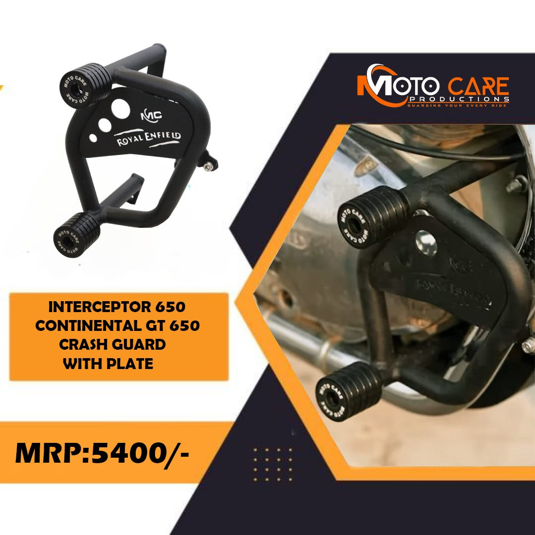 Royal Enfield Interceptor 650 - Motocare 4 Slider Crash Guard