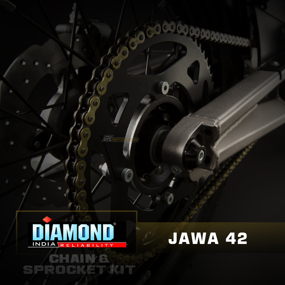 Jawa 42 - Diamond Chain Sprocket Kit (K228) – LRL Motors