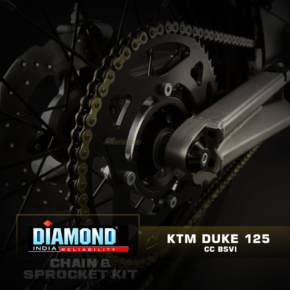 KTM Duke 125CC BSVI - Diamond Chain Sprocket Kit (K243)