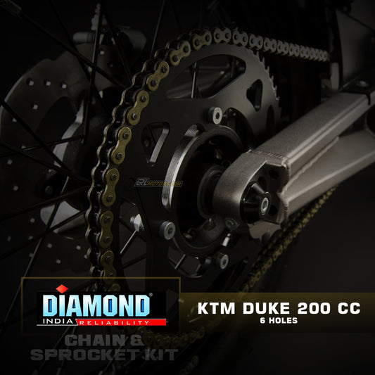 KTM Duke 200CC (6H) - Diamond Chain Sprocket Kit (K187)