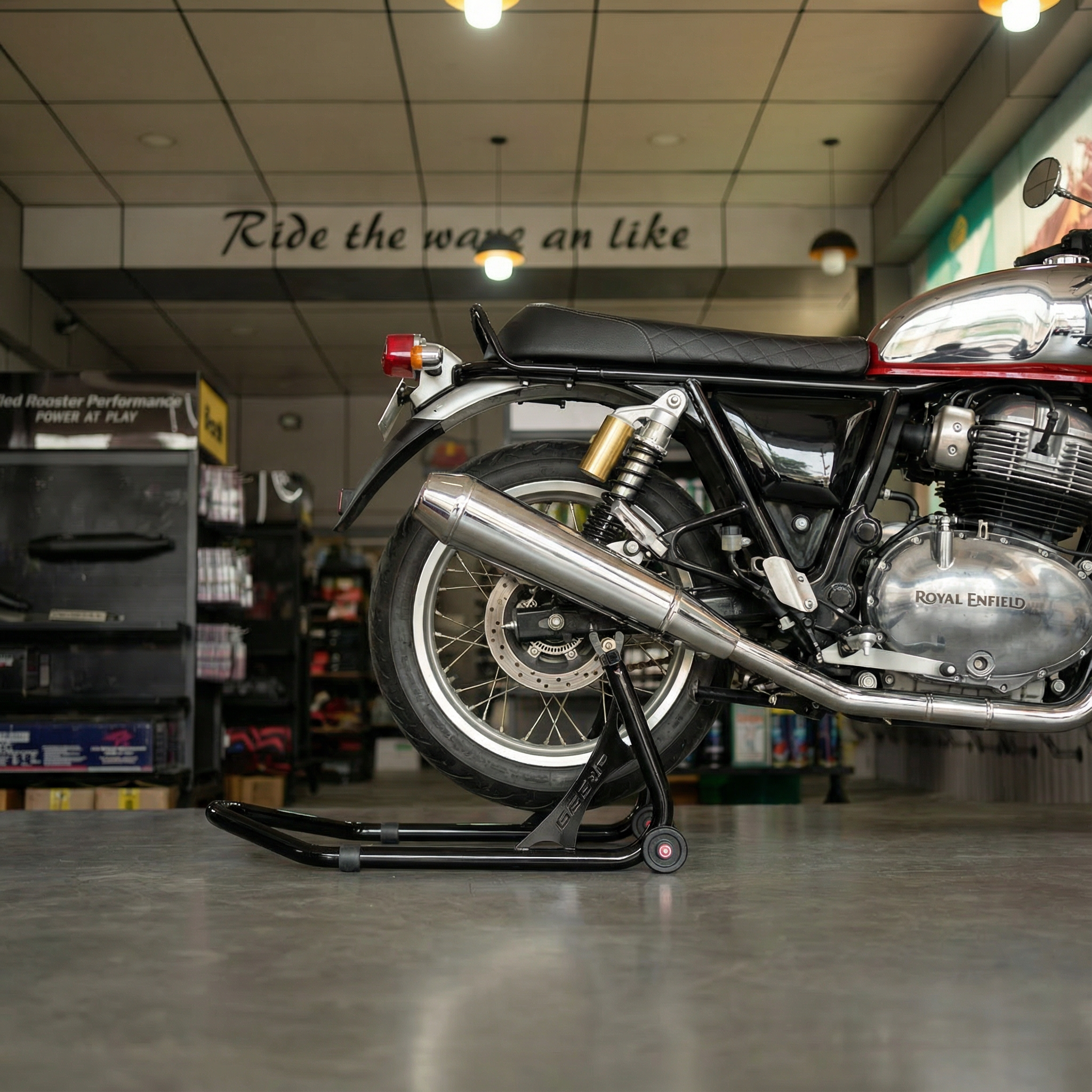 66Bhp Universal Paddock stand Spool Type + Swing Arm ( 2 in 1 )