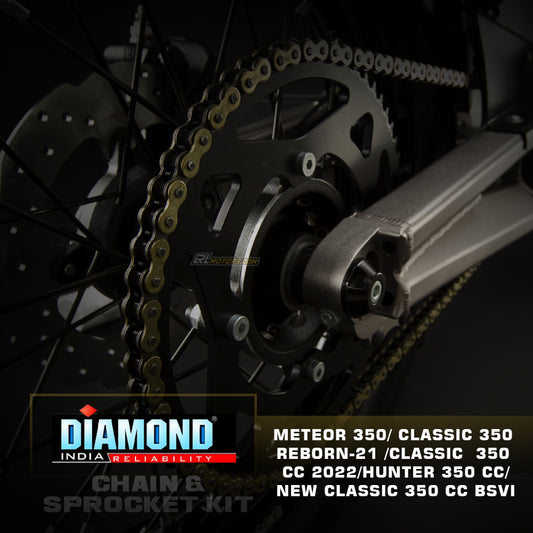 Diamond Chain Sprocket Kit for New classic 350/Reborn/Hunter350