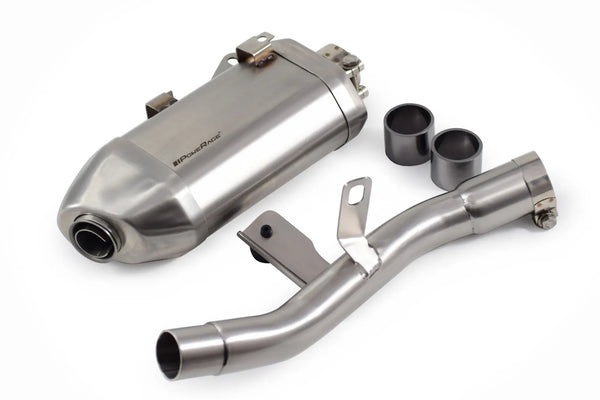 Powerage Slip-On Exhaust for Royal Enfield Himalayan 450 with De-Cat Pipe