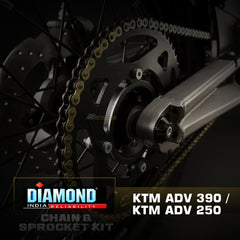 KTM Adventure 250 / 390 - Diamond Chain Sprocket Kit (K282)