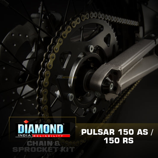 Bajaj Pulsar 150 AS / 150 RS - Diamond Chain Sprocket Kit (K177)