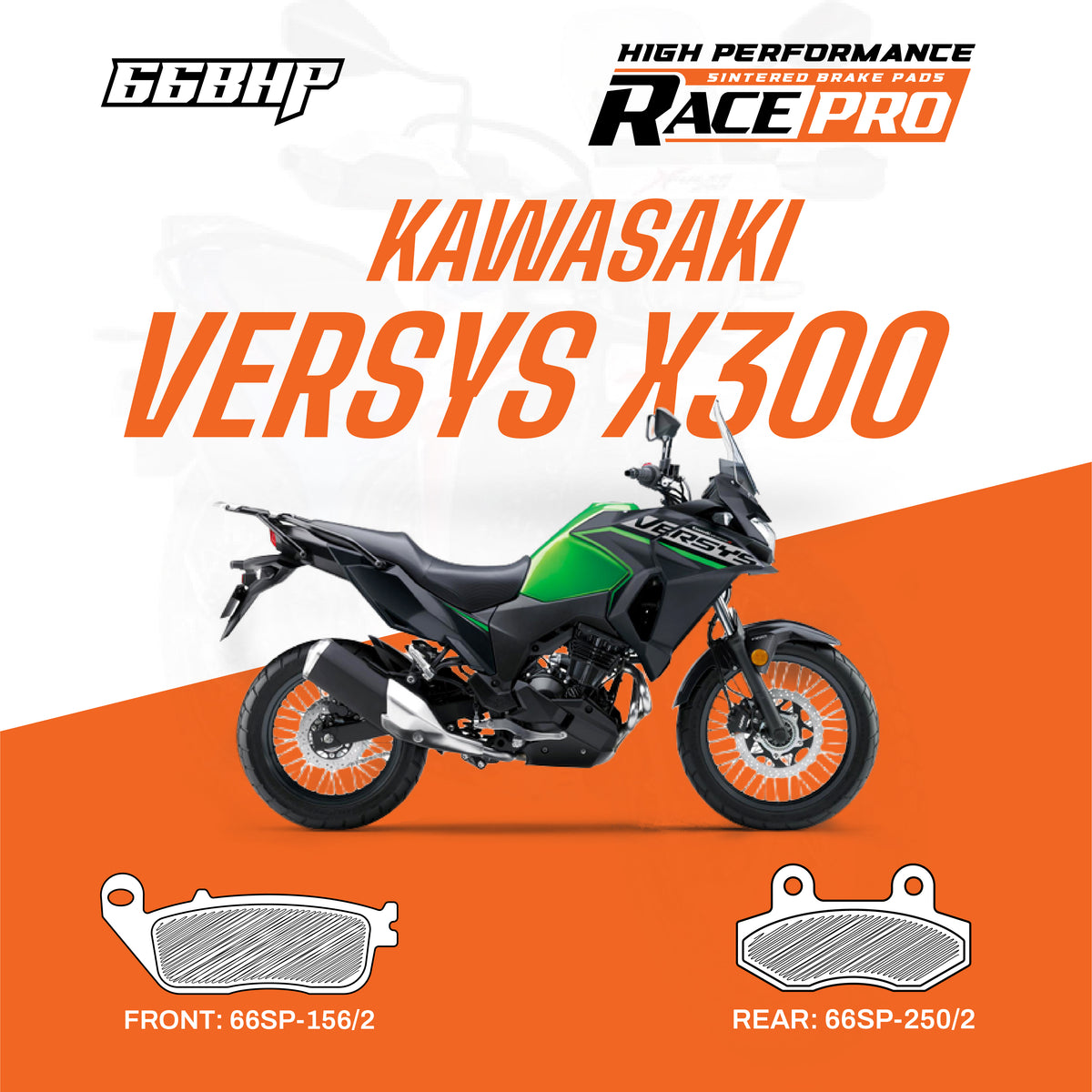Kawasaki Versys X 300  Race Pro Sintered Brake Pad