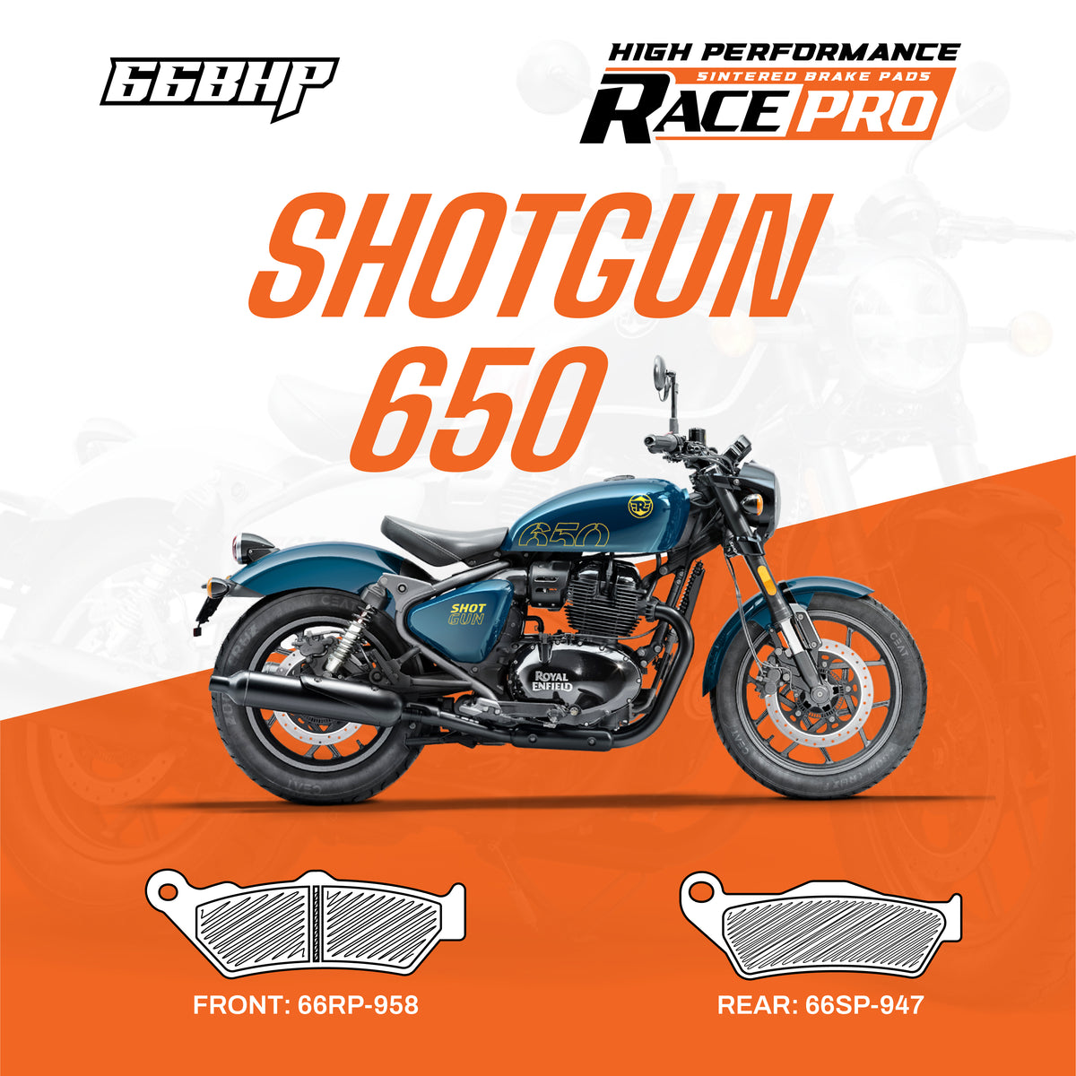 Royal Enfield Shotgun 650 Race Pro Sintered Brake Pad