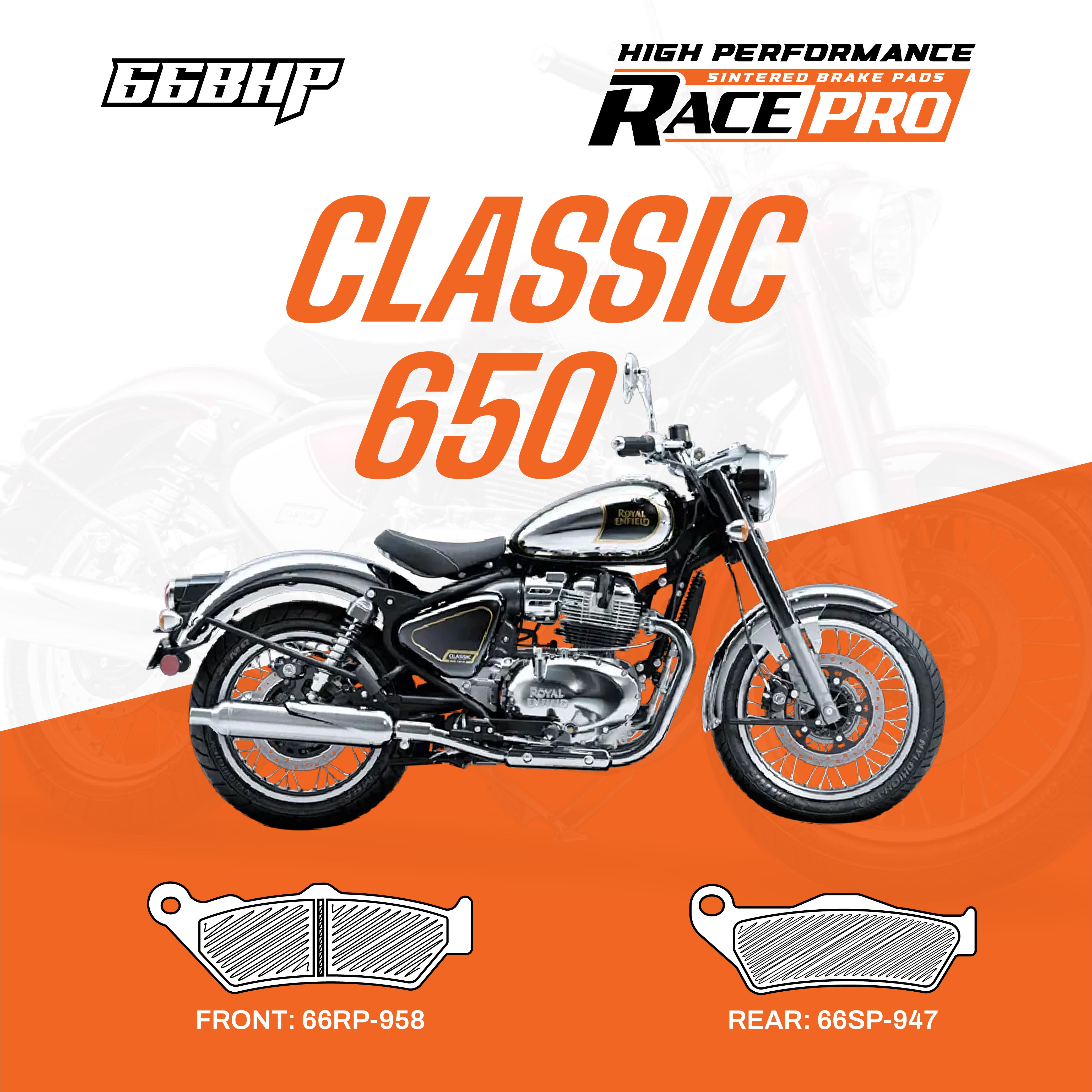 Royal Enfield Classic 650 Race Pro Sintered Brake Pad