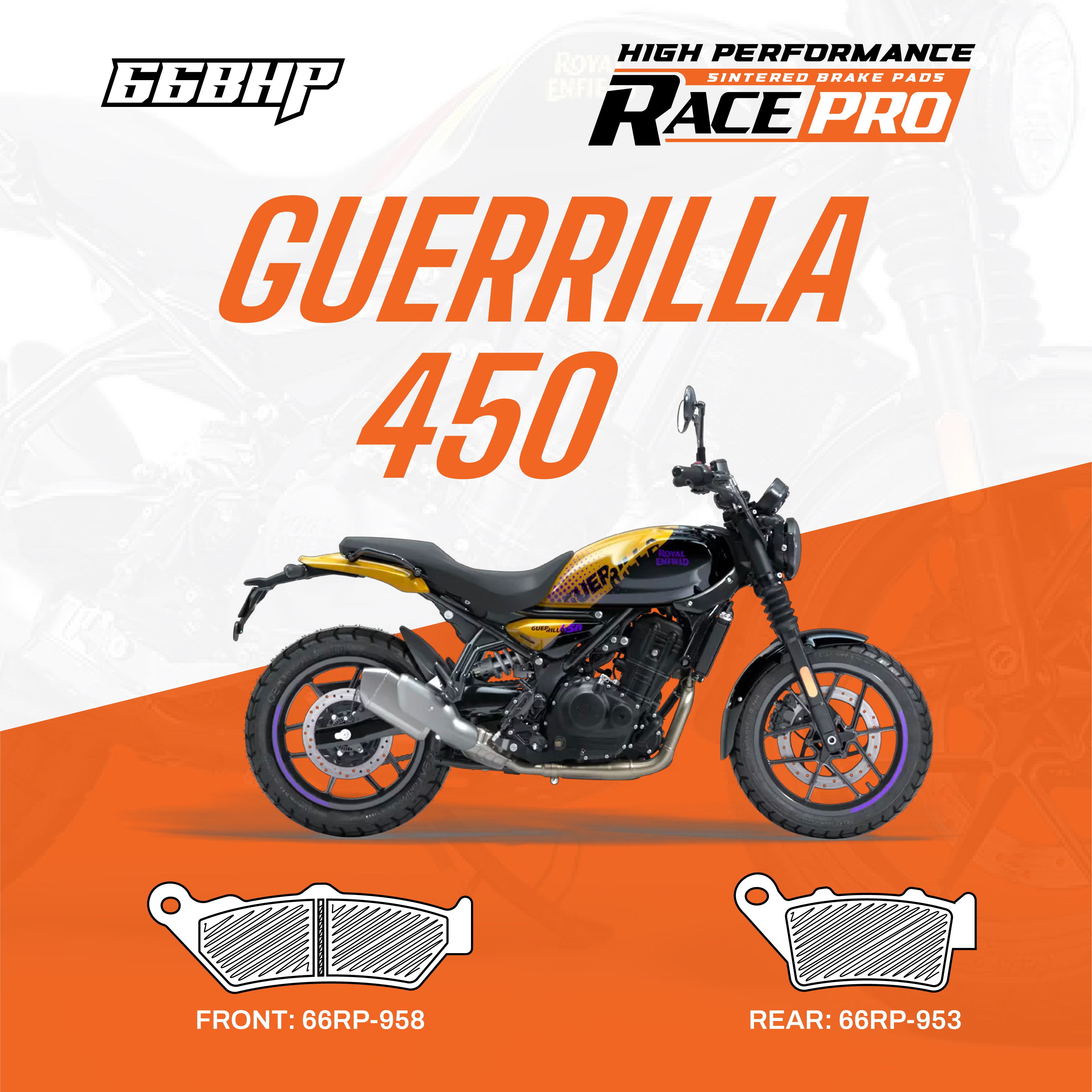Royal Enfield Guerrilla 450 Race Pro Sintered Brake Pad