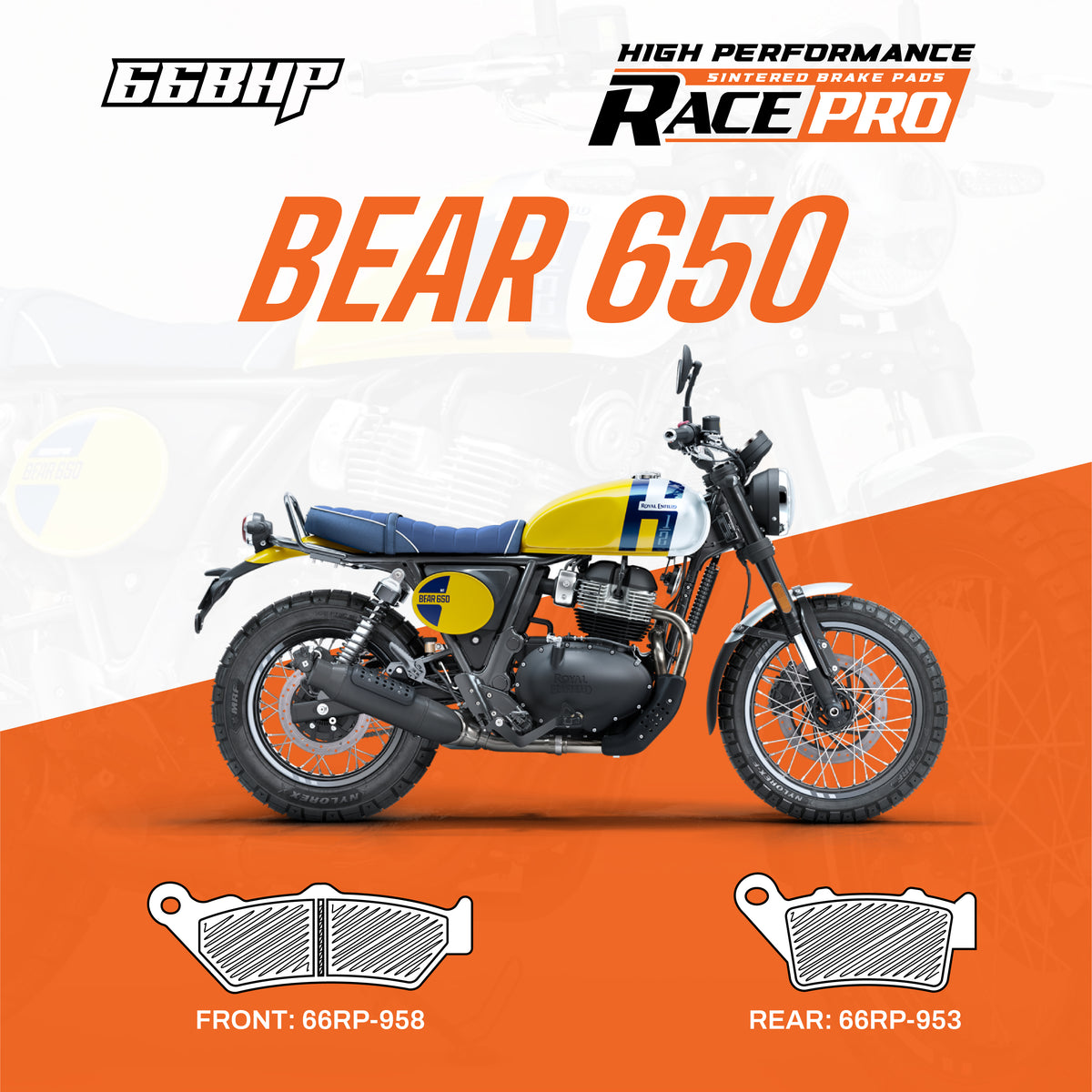 Royal Enfield Bear 650 Race Pro Sintered Brake Pad
