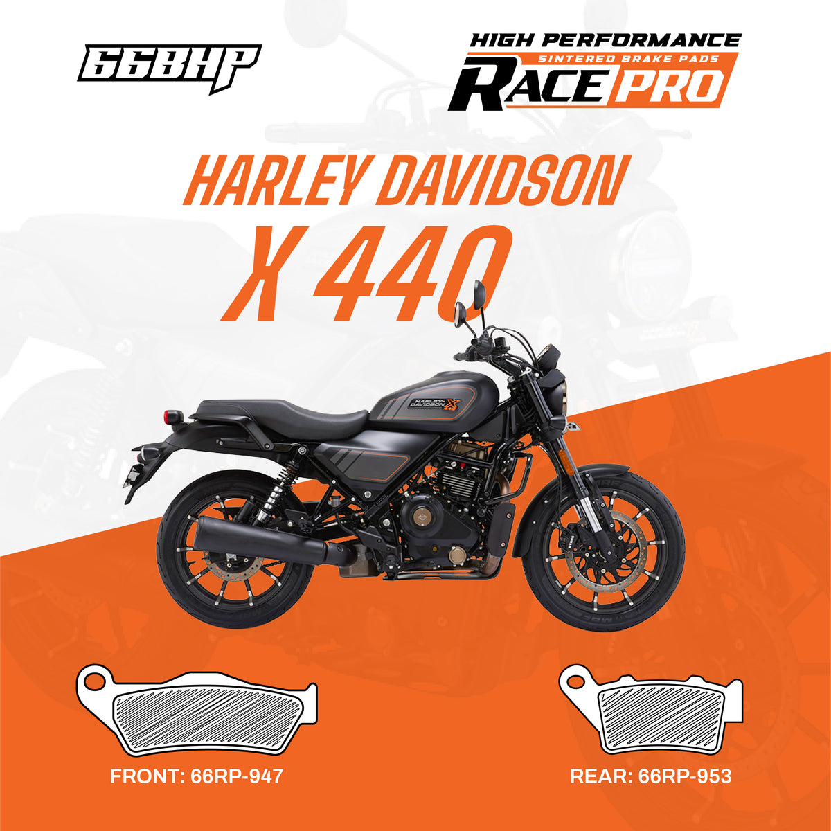 Harley Davidson 440X Race Pro Sintered Brake Pad