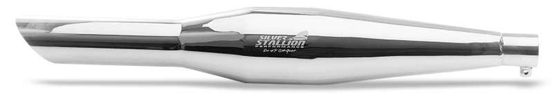 Royal Enfield 350 (J Series) Reborn / Classic / Meteor Silver Stallion Performance Exhaust (Sporty)