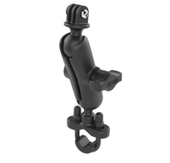 RAM® U-Bolt Double Ball Mount with Action Camera Adapter - Medium