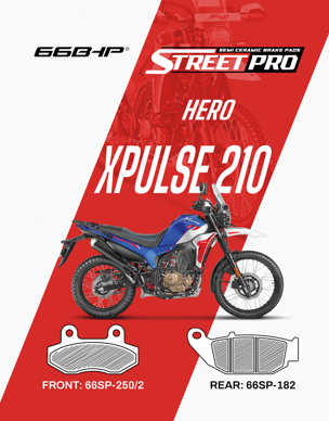 Hero x pulse 200 /210/ Rally  66bhp semi ceramic brake pads