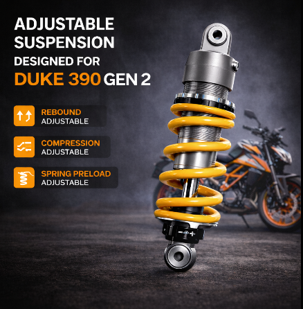 Duke 390 Gen 2 66BHP Air Born Performance Suspension