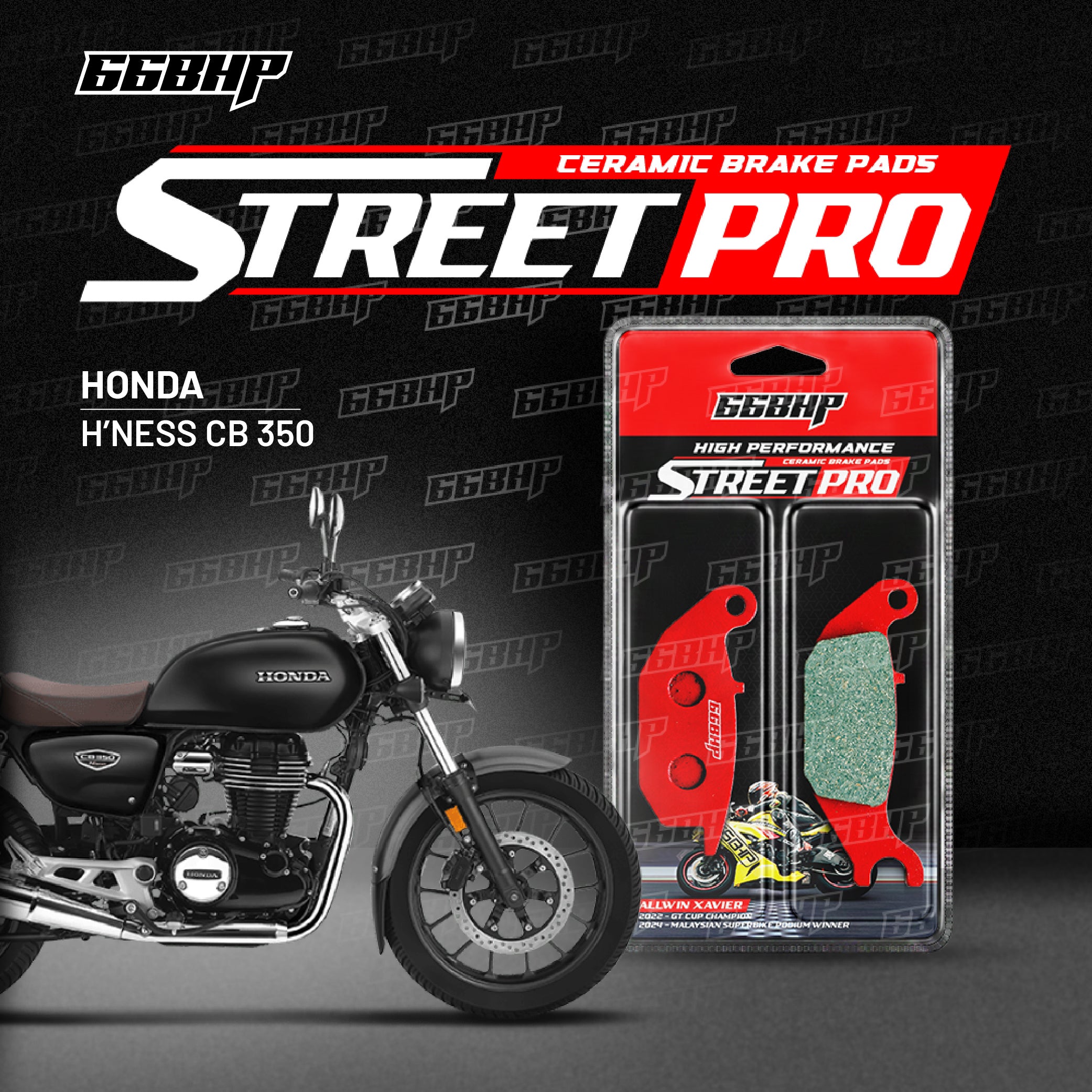 Honda CB 350 Highness/RS Street Pro Semi Ceramic Brake Pads