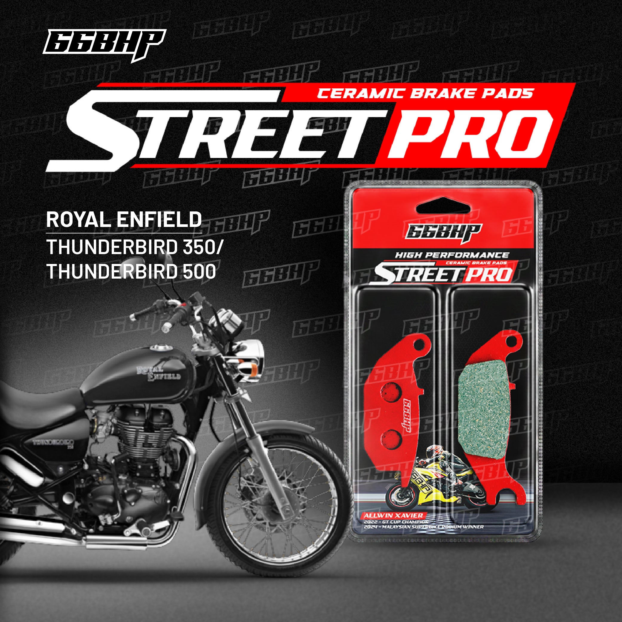 Royal Enfield Thunderbird 350 / 500 Street Pro Semi Ceramic Brake Pads