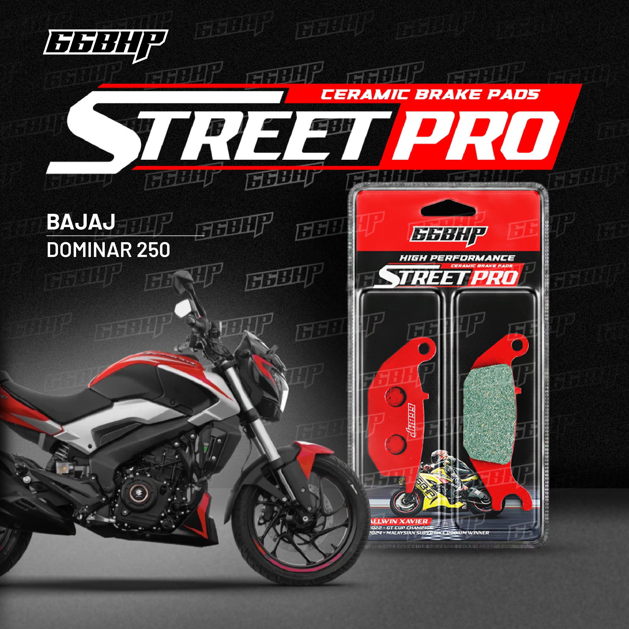 Bajaj Dominar 250 Street Pro Semi Ceramic Brake Pads