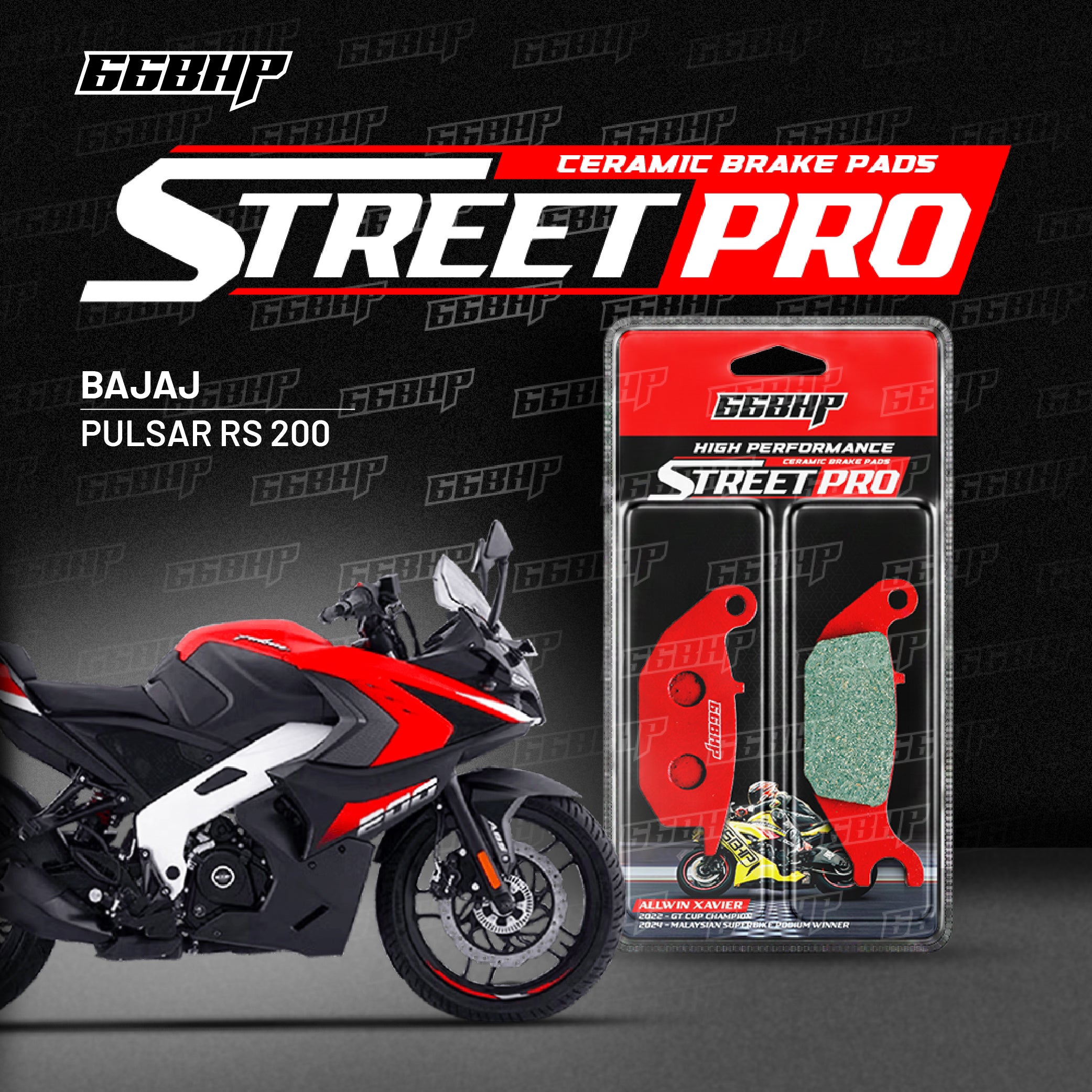 Bajaj Pulsar RS200 Street Pro Semi Ceramic Brake Pads