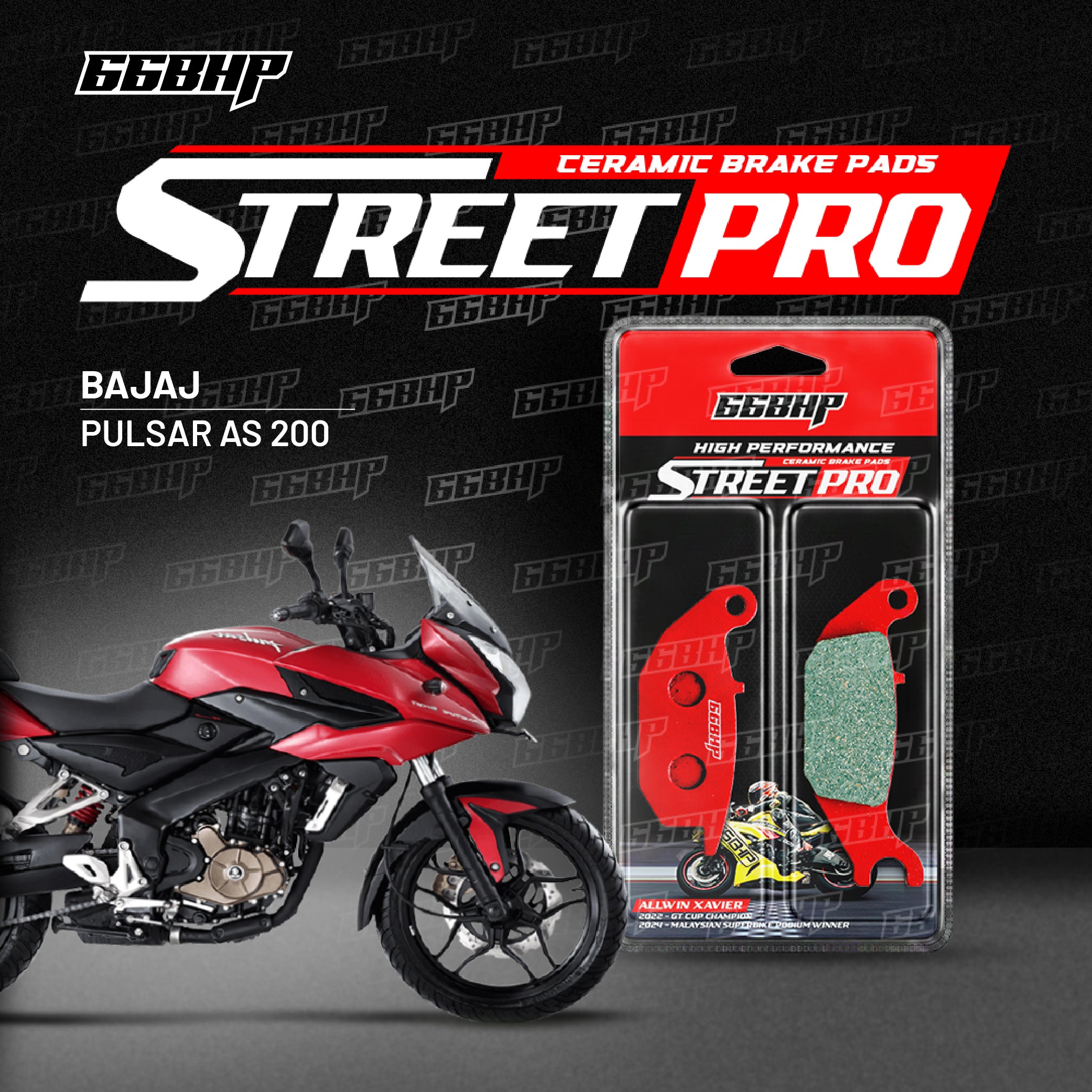 Bajaj Pulsar AS200 Street Pro Semi Ceramic Brake Pads
