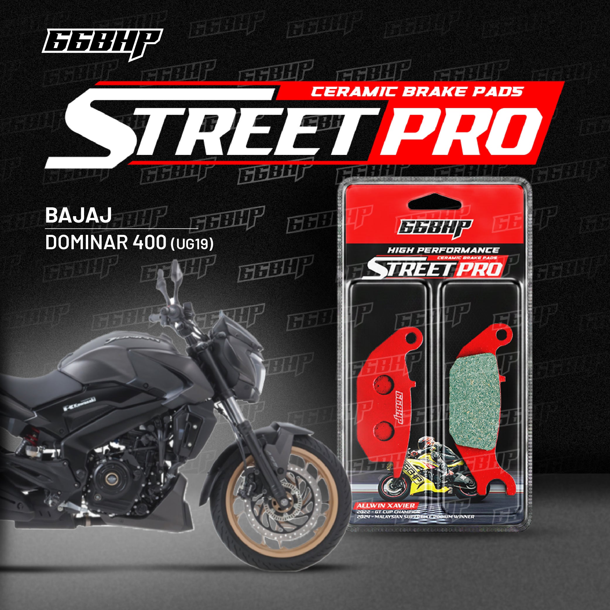 Bajaj Dominar 400 UG19 Street Pro Semi Ceramic Brake Pads