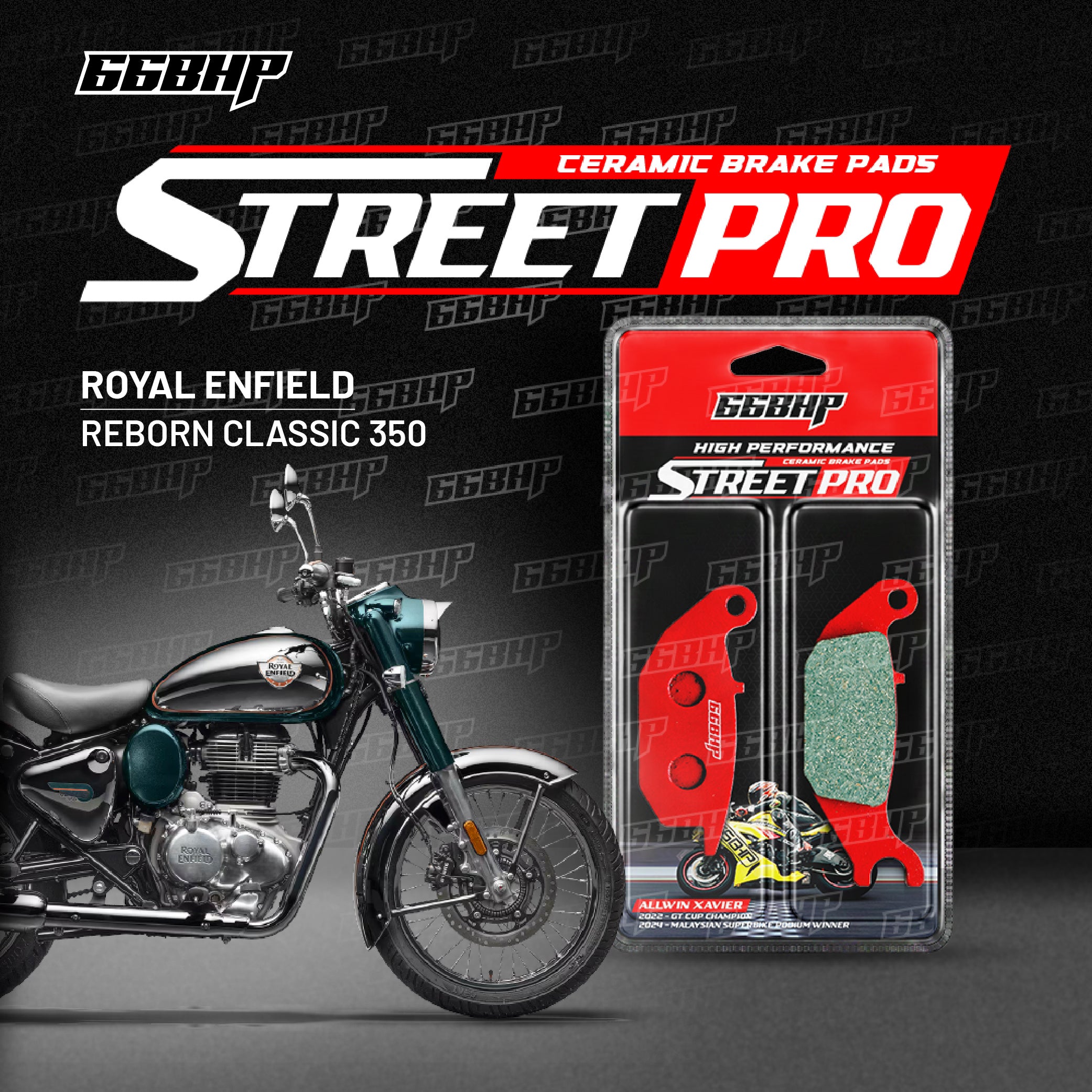 Royal Enfield Meteor 350 / Classic Reborn Street Pro Semi Ceramic Brake Pads