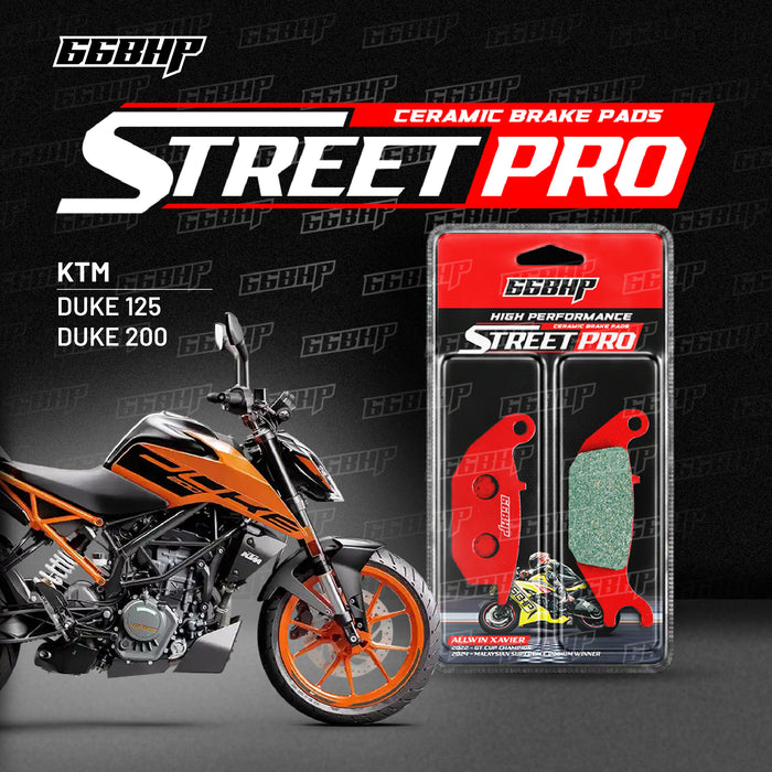 KTM Duke / RC 200 Street Pro Semi Ceramic Brake Pads