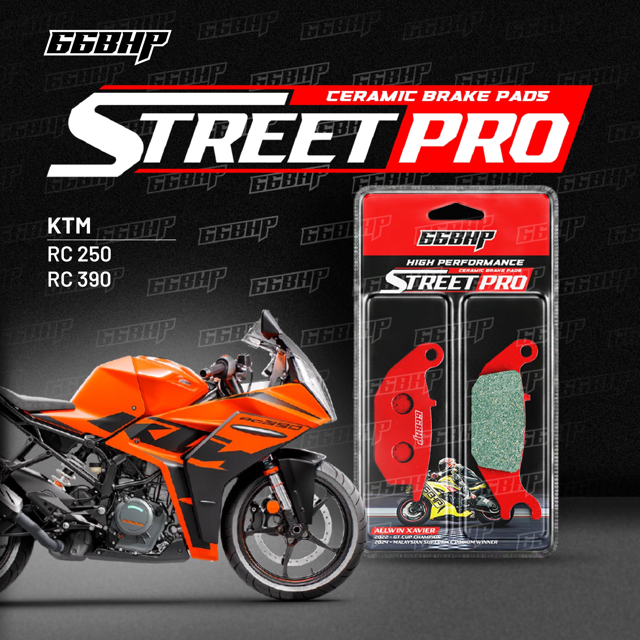 KTM Duke / RC 390 Street Pro Semi Ceramic Brake Pads
