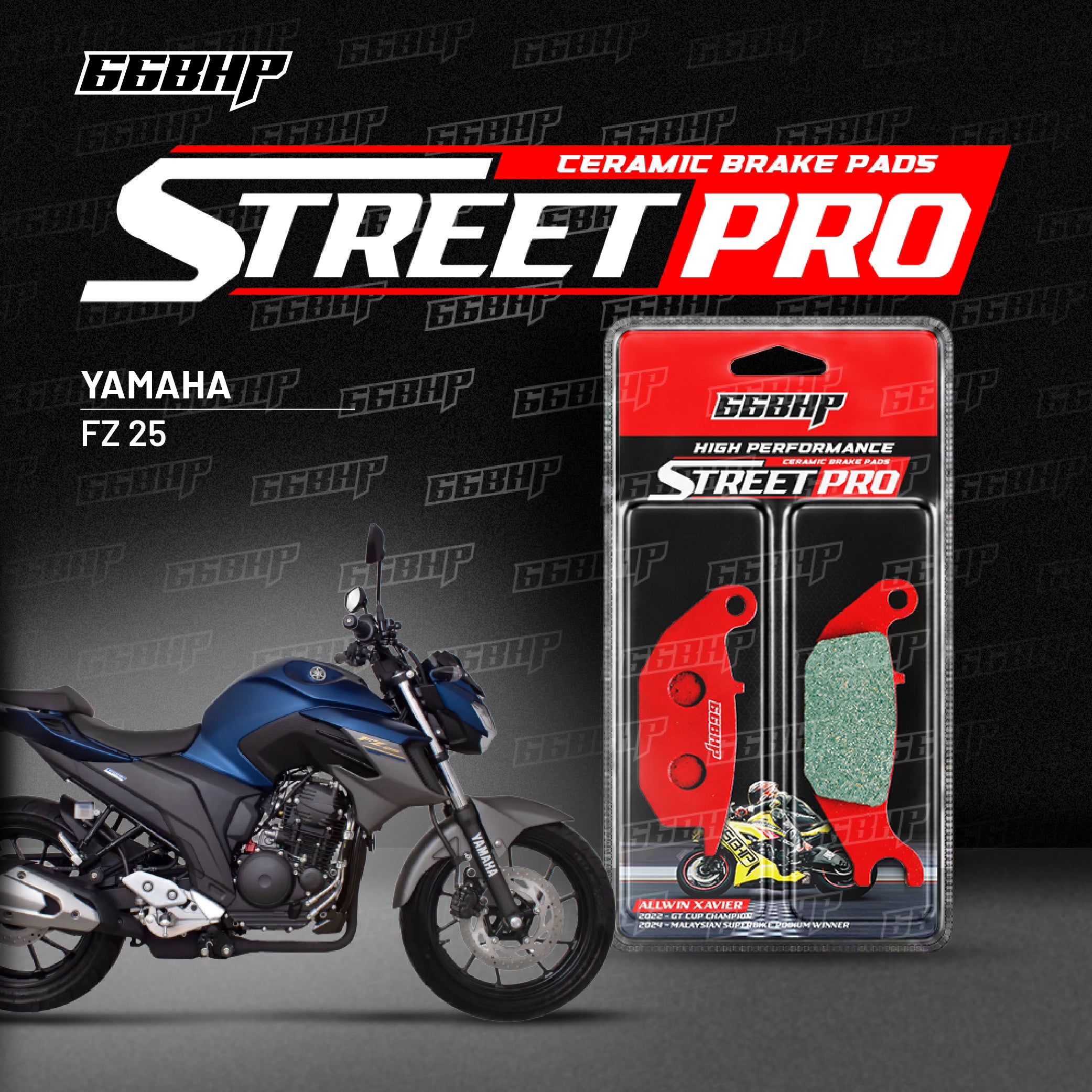 Yamaha FZ25 Street Pro Semi Ceramic Brake Pads