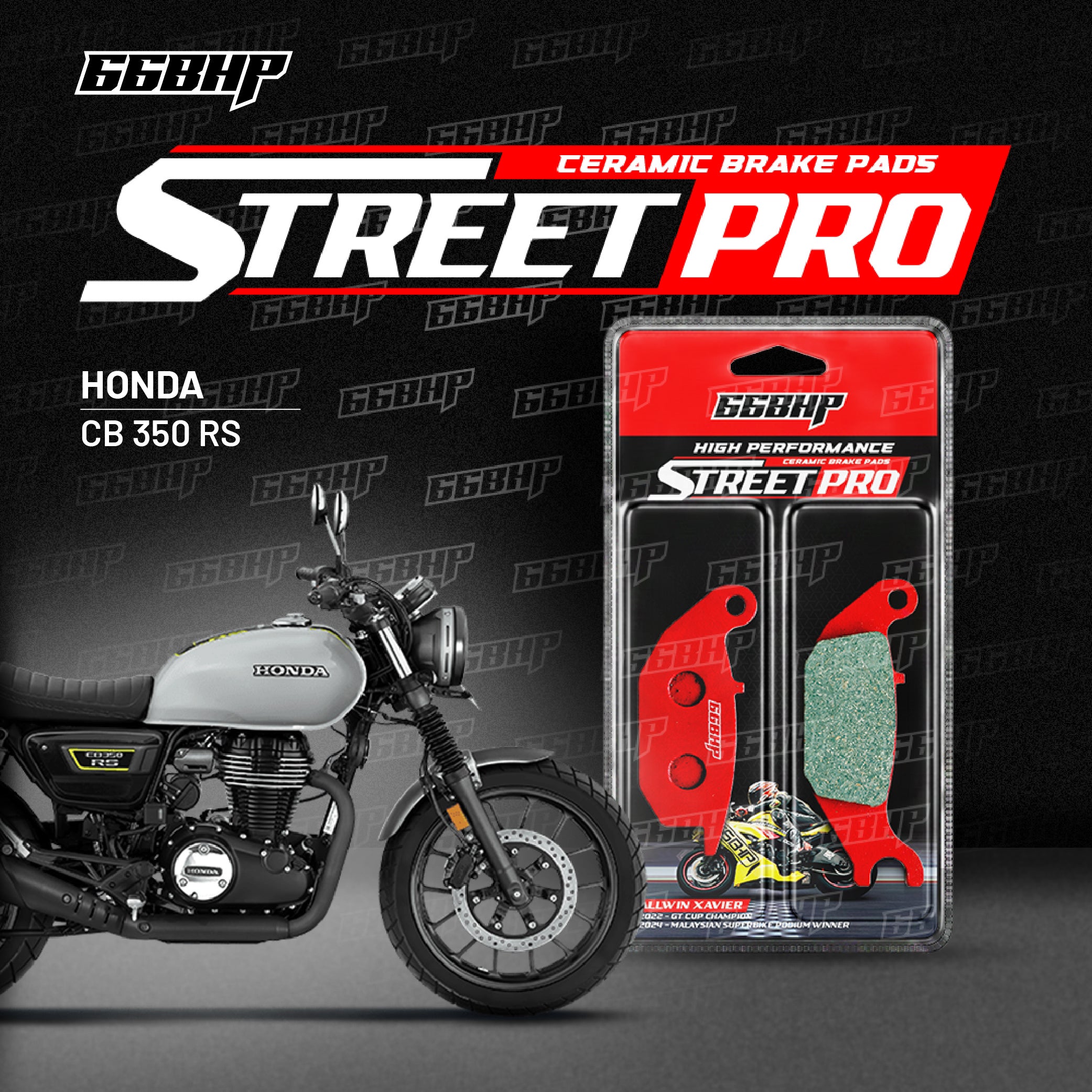 Honda CB 350 Highness/RS Street Pro Semi Ceramic Brake Pads