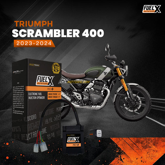 TRIUMPH SCRAMBLER 400 X Fuel X Pro+