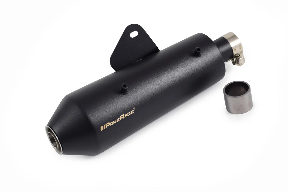 Powerage Slip-On Exhaust for Royal Enfield Hunter 350 – Black Finish