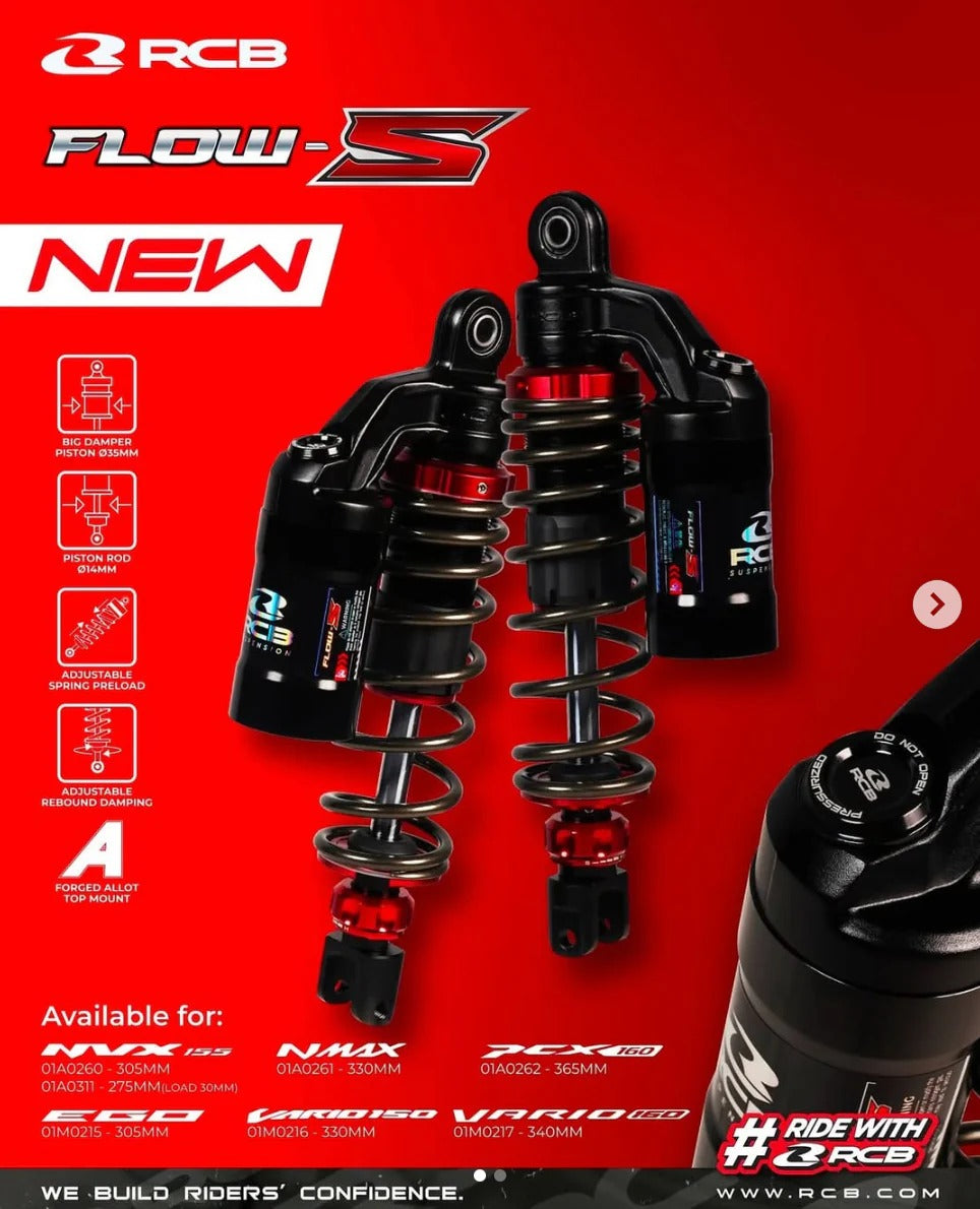 Flow-S Adjustable Rear Suspension for Yamaha Aerox – Premium Comfort & Handling