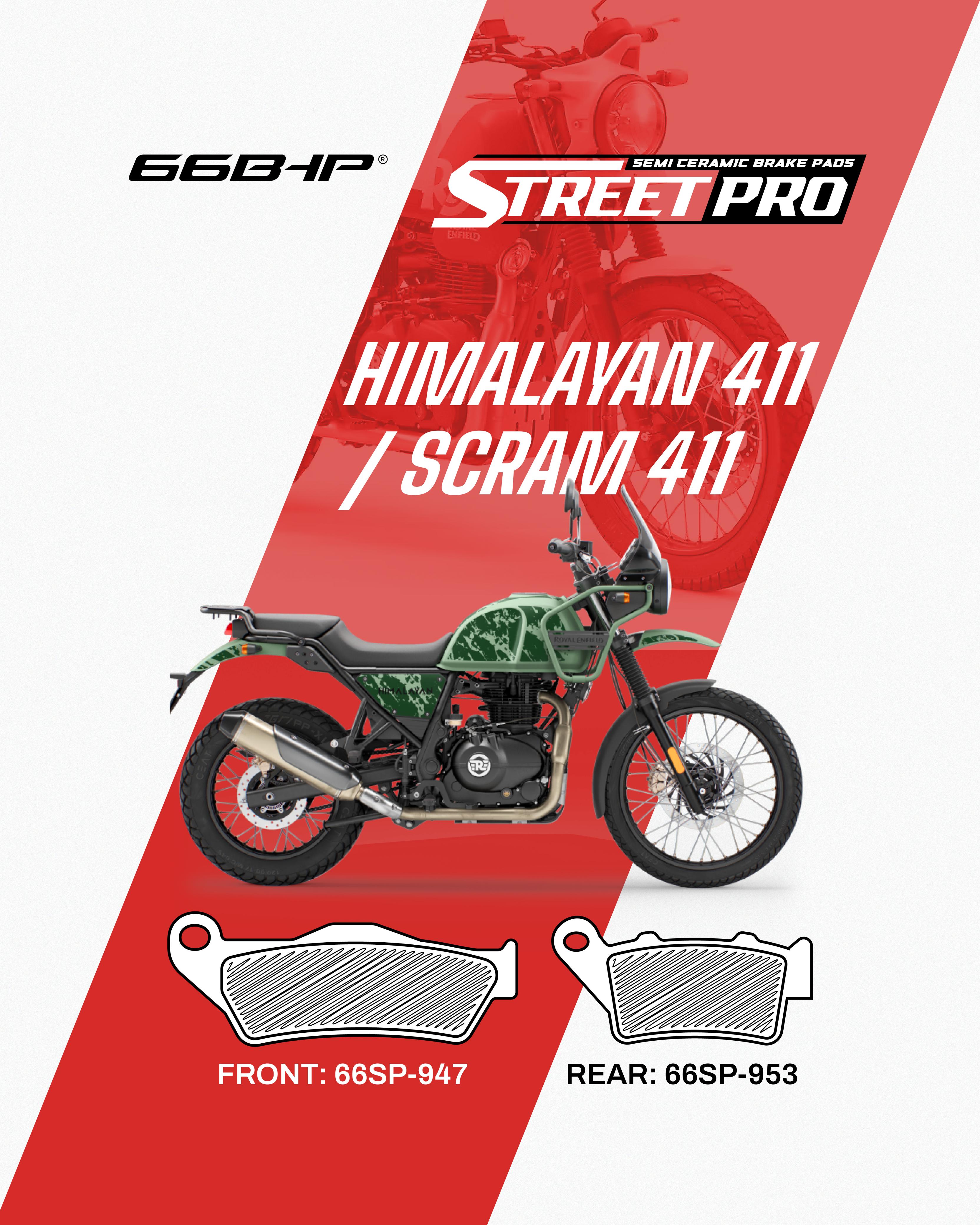 Royal Enfield Himalayan 411 / Scram 411 Street Pro Semi Ceramic Brake Pads