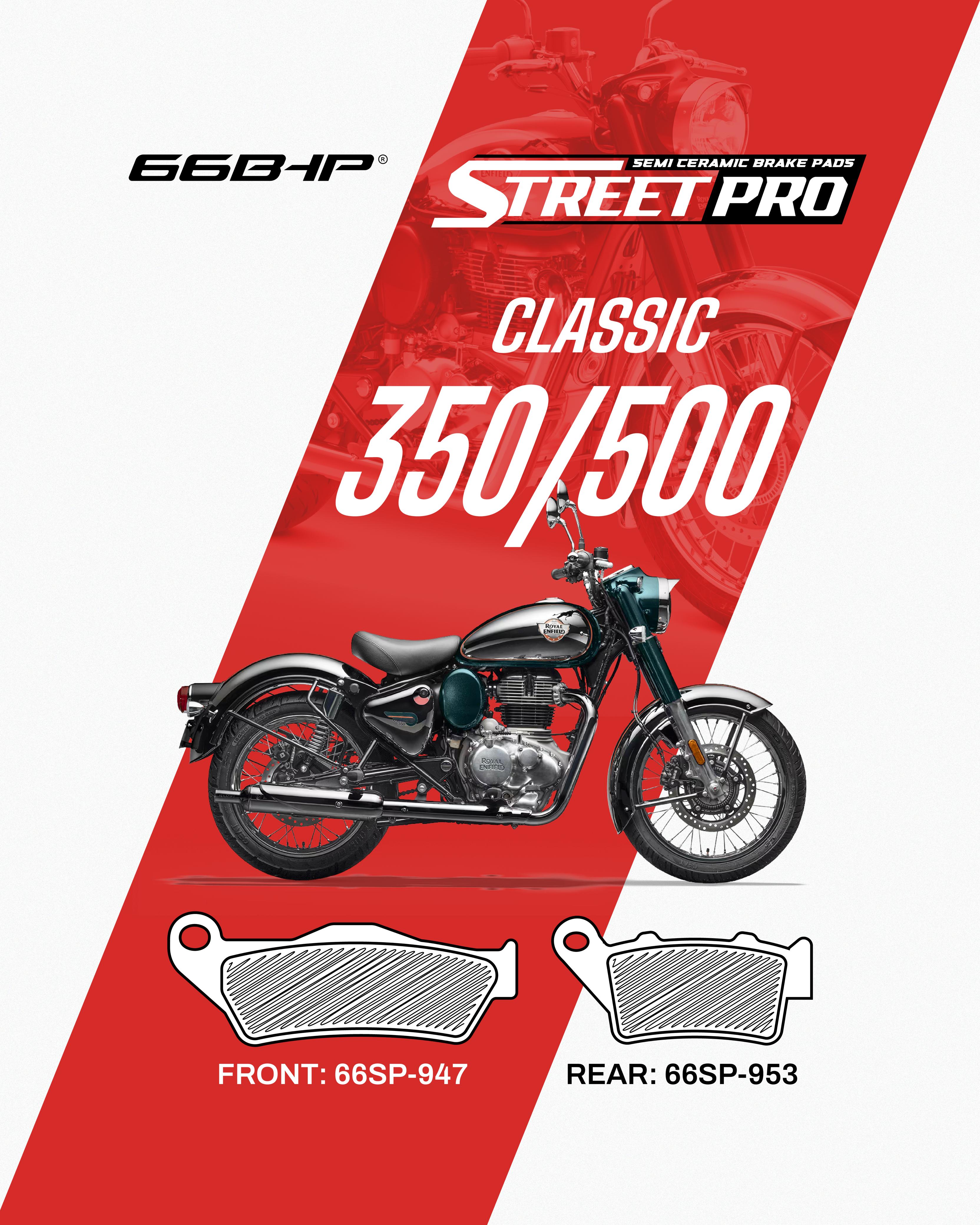 Royal Enfield Classic 350 / 500 Street Pro Semi Ceramic Brake Pads