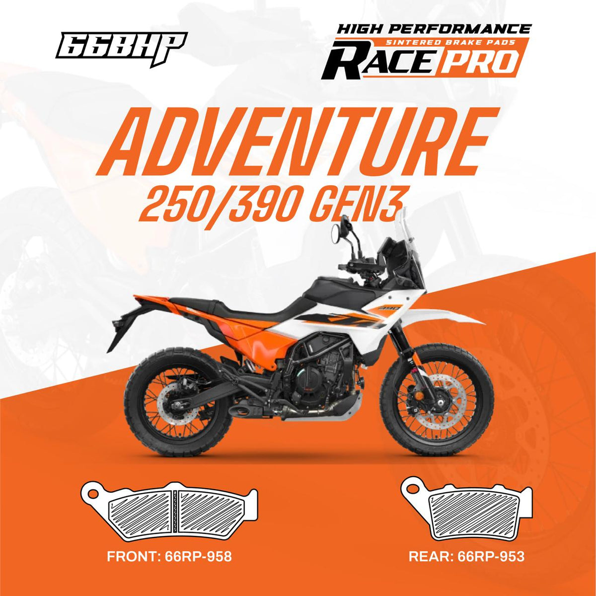 KTM Adventure 390/250 Race Pro Sintered Brake Pad